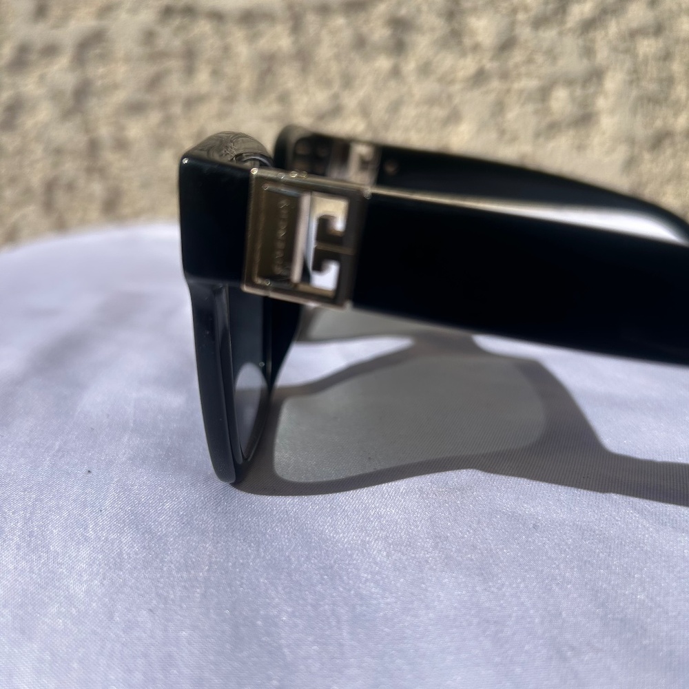Givenchy GV3 Black & Gold Square Sunglasses – Authentic Designer Frames